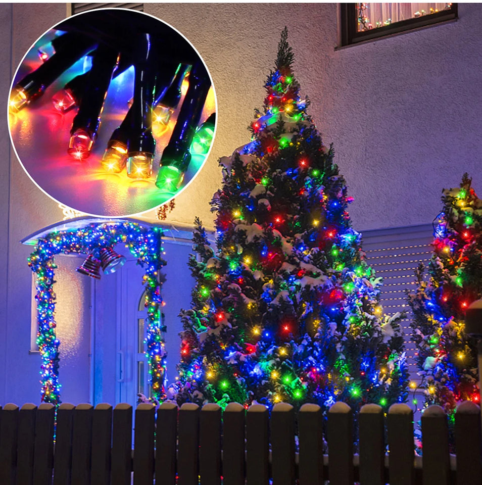 LUCES NAVIDEÑAS/                CON PANEL SOLAR